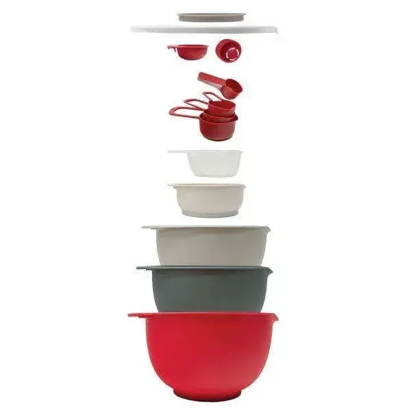 Nested Mixing Bowl Set with Measuring Cups (12pc)