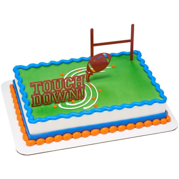 Football Touchdown Cake Topper