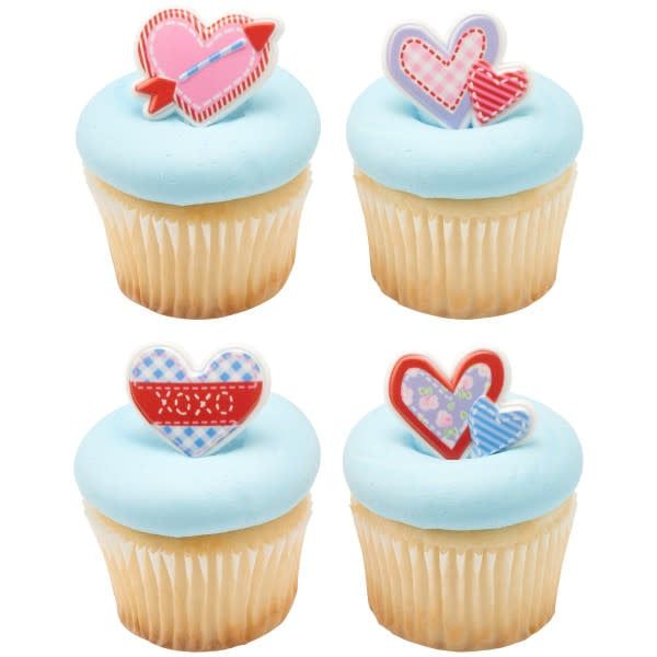 Cross My Heart Cupcake Rings (12/pkg)