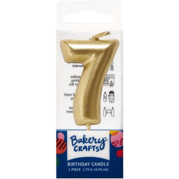 Mini Gold "7" Candle