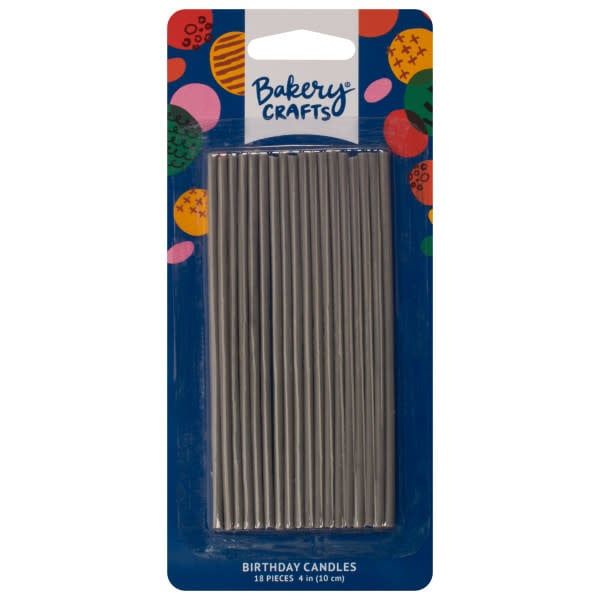 Grey 4" Sparkler Candles (pkg of 18)