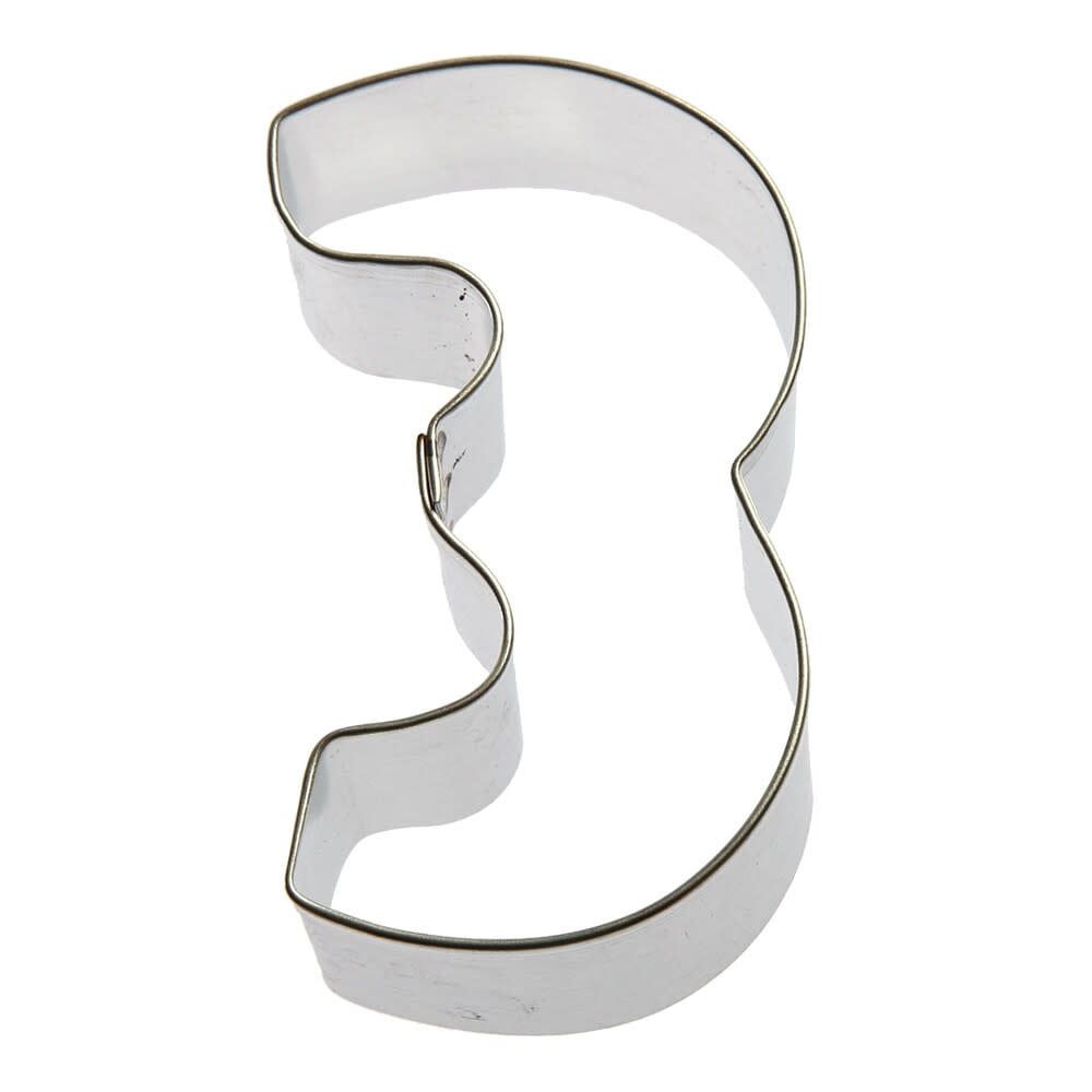 Number "3" Cookie Cutter (3")