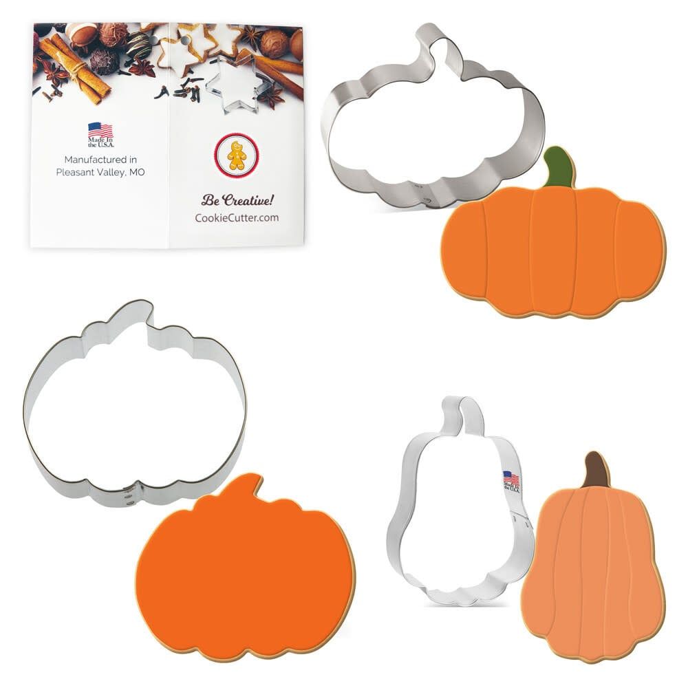 Pumpkin Cookie Cutter Set, 3 pc