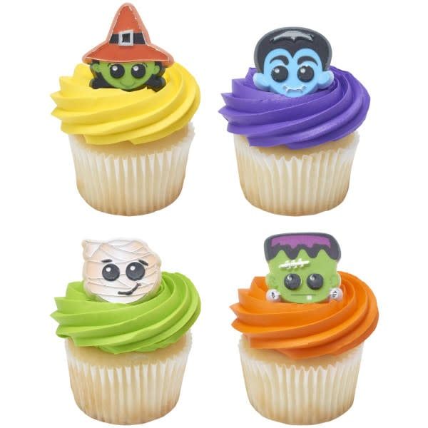 Halloween Characters Cupcake Rings (12/pkg)