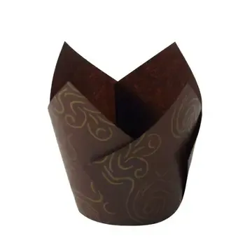 Coffee Cronze Tulip Baking Cups (50 ct)