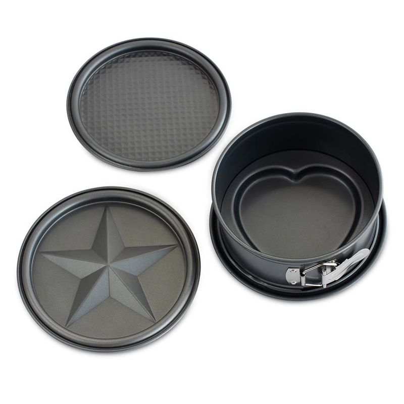 7&quot; Springform Pan with Embossed Discs (4pc)