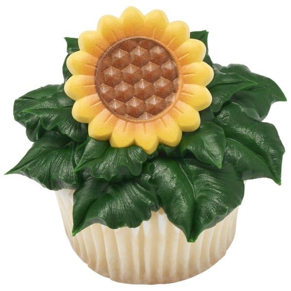 Sunflower Cupcake Rings (12ct)