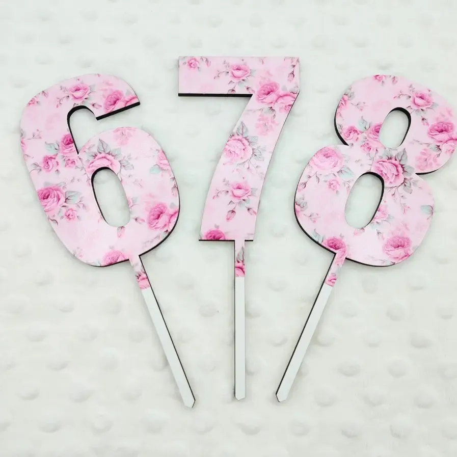 Shabby Chic Cake Topper #6