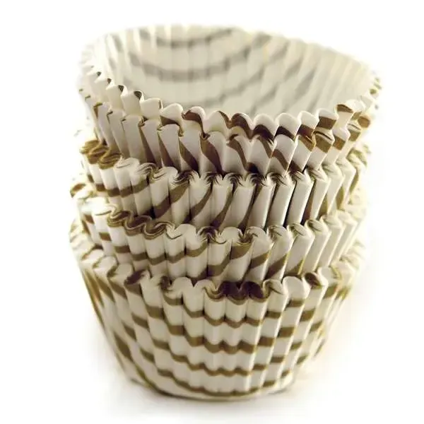 Gold Swirl Baking Cups - Mini (100ct)