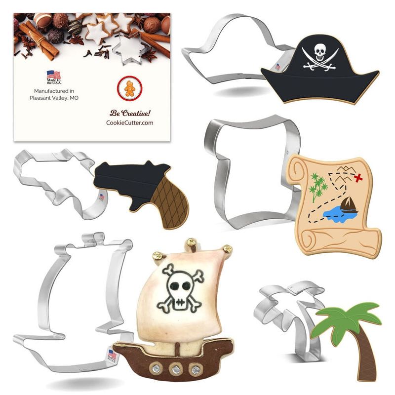 Pirate Cookie Cutter Set, 5pc.