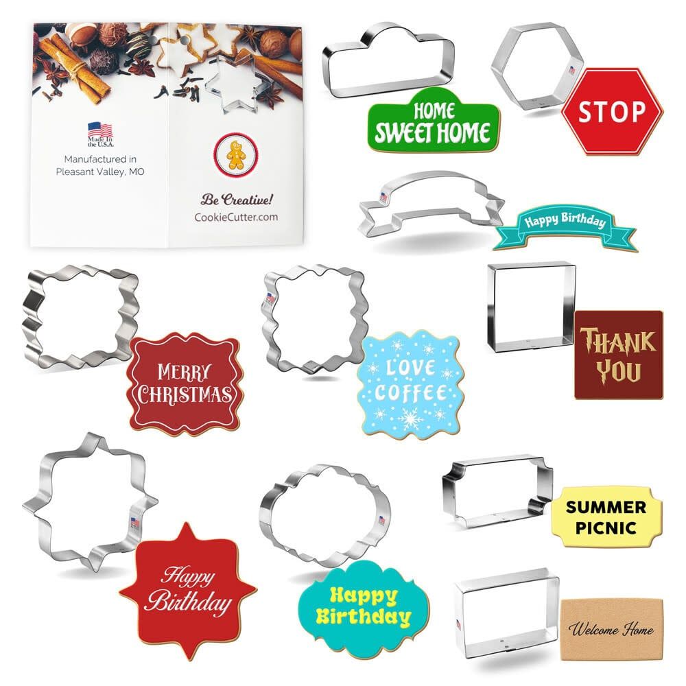 Frames &amp; Plaques Cookie Cutter Set, 10pc