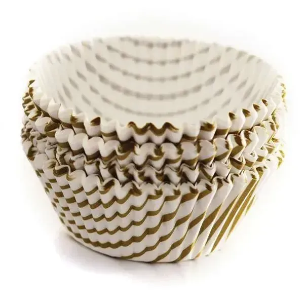 Gold Swirl Baking Cups - Standard (75ct)