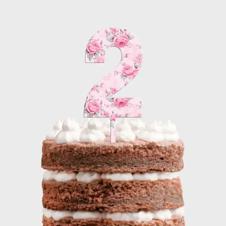 Shabby Chic Cake Topper #2