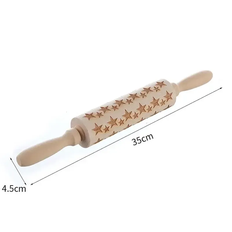 Embossing Rolling Pin (Stars)
