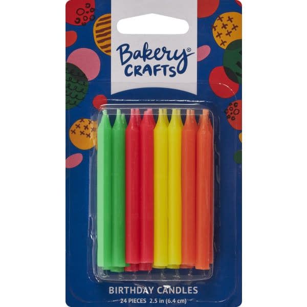 Birthday Candles (Neon - 24 count)