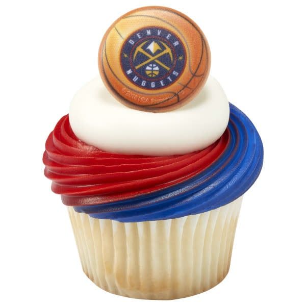 Denver Nuggets NBA Team Cupcake Rings (12 Count)