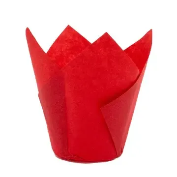 Red Tulip Baking Cups (50 ct)