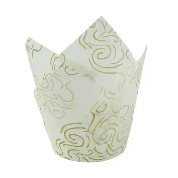 Golden Design Tulip Baking Cups (50 ct)