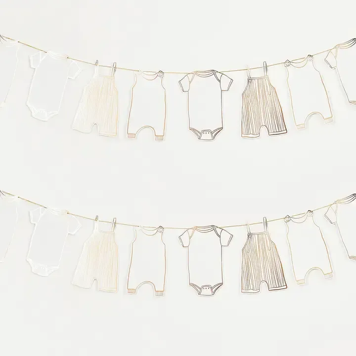 Gold Foiled BabyGrow Garland