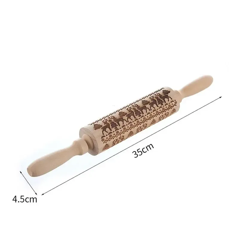 Embossing Rolling Pin (Elks Design #2)
