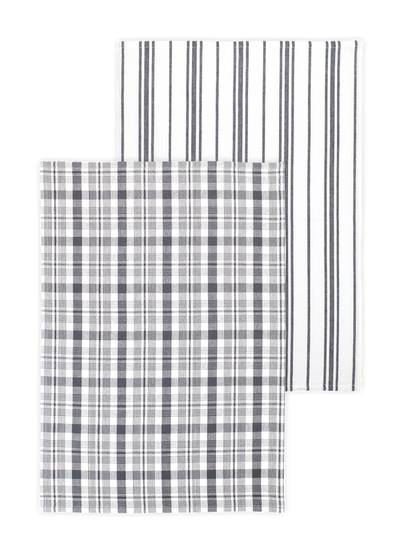 Farmhouse Towels - Stainless (Set of 2)