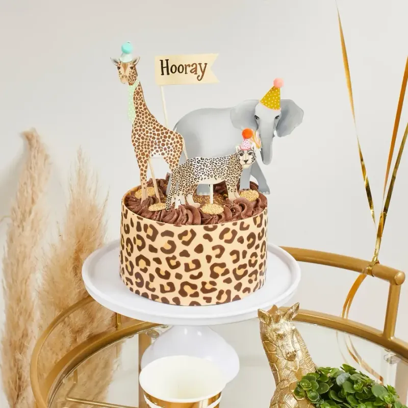 Party Animals Cake Toppers (Set of 3)