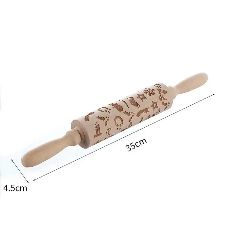 Embossing Rolling Pin (All Christmas Detail)