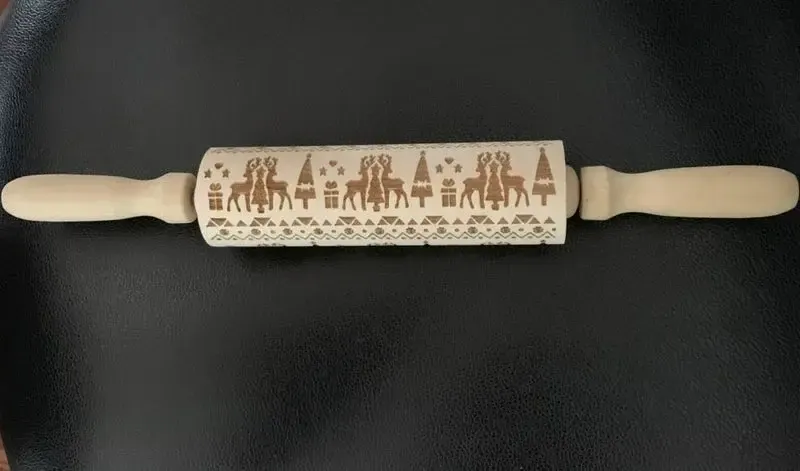 Embossing Rolling Pin (Elks)