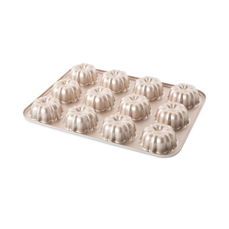Mini Bundt Cupcake Pan (Gold)