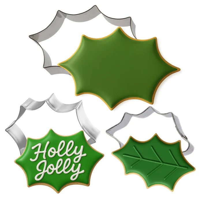 Holly Leaf Nested Cookie Cutter Set (3pc)