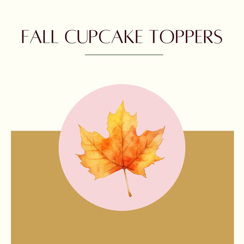 Fall Cupcake Toppers