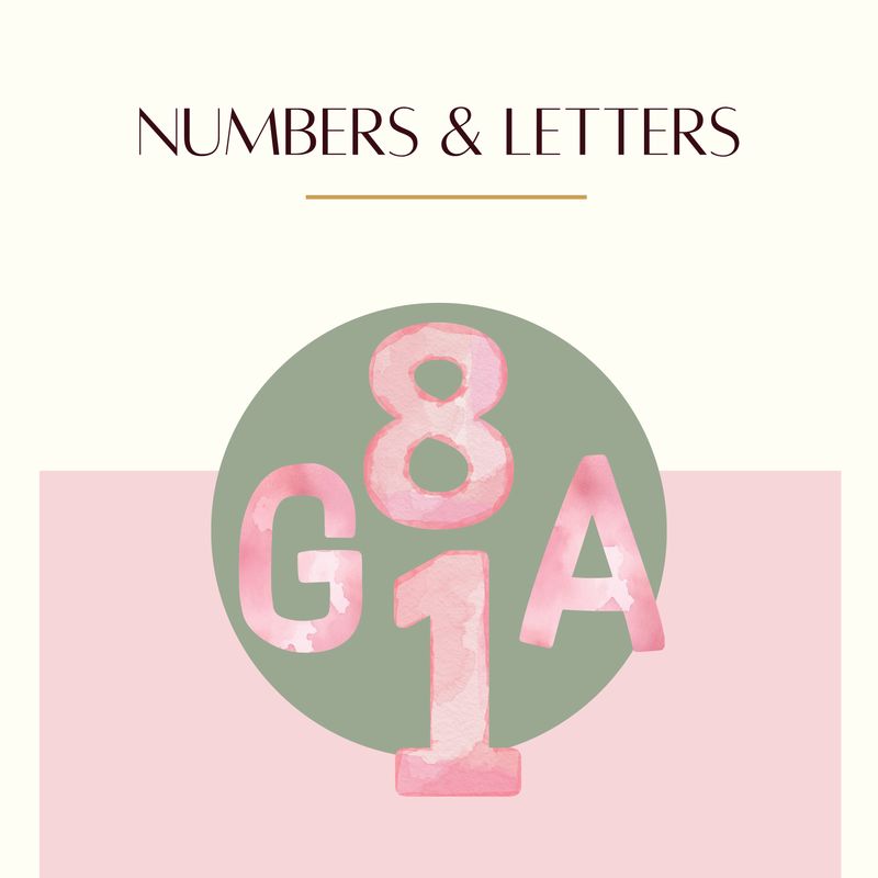 Numbers/Letters