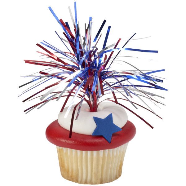 4th of July Mylar Spray Picks (4 ct.)
