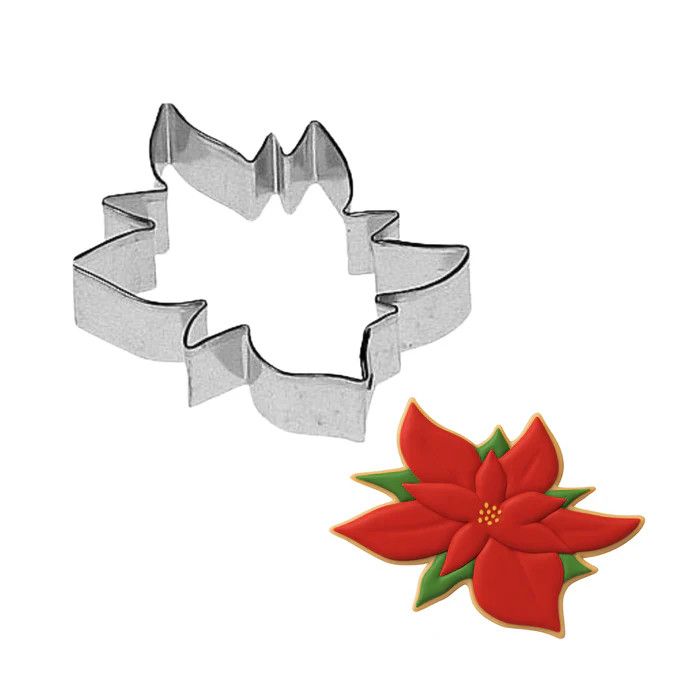Poinsettia Cookie Cutter (3.5")
