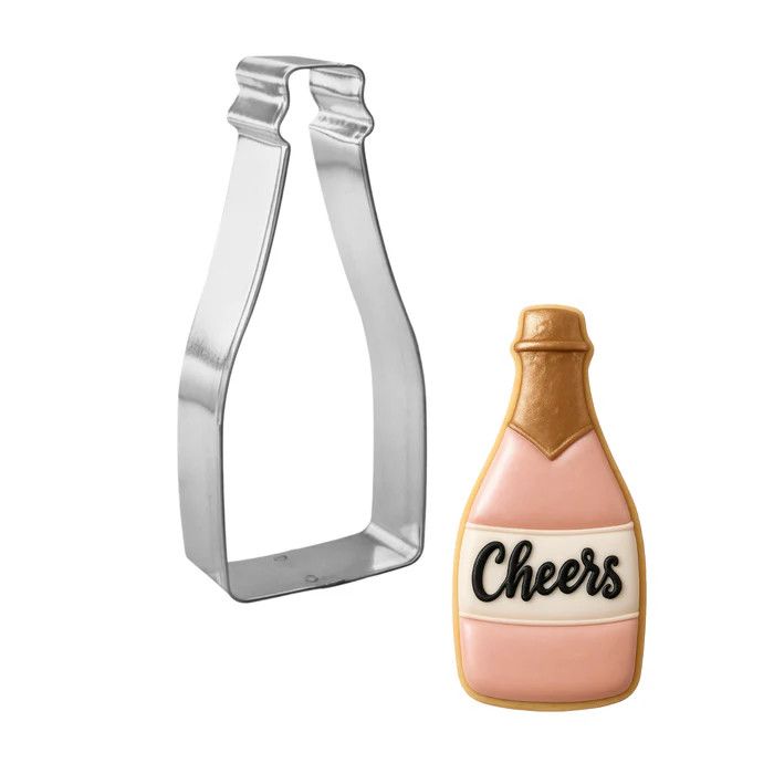 Champagne Bottle Cookie Cutter (4.5")