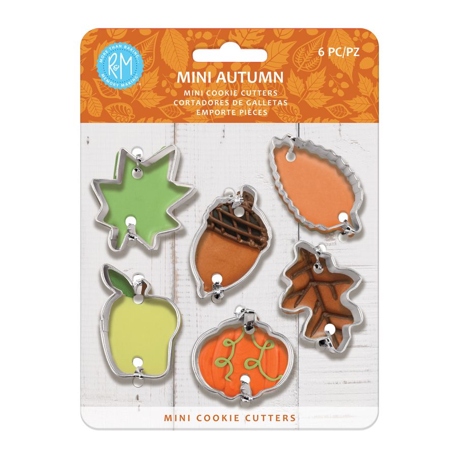 Autumn Leaf Mini Cookie Cutter Set (6 piece)