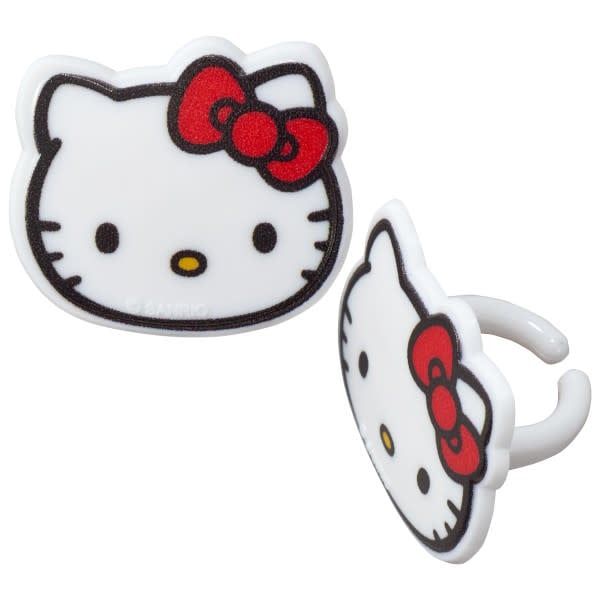 Hello Kitty Cupcake Rings (12/pkg)