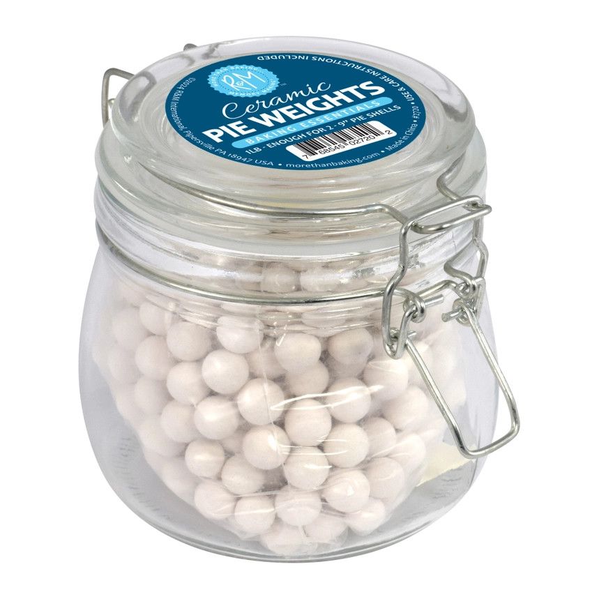 Ceramic Pie Weights in a Jar