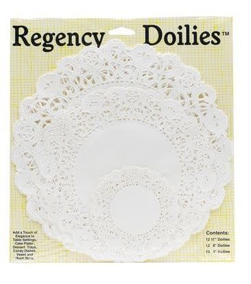 Round Assorted Paper Doilies - 12 of each (10", 8", 4")