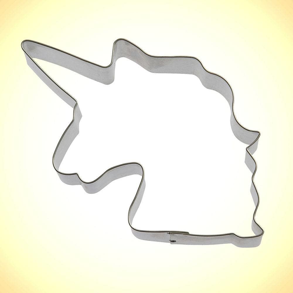 Unicorn Head With Mane Cookie Cutter (5")