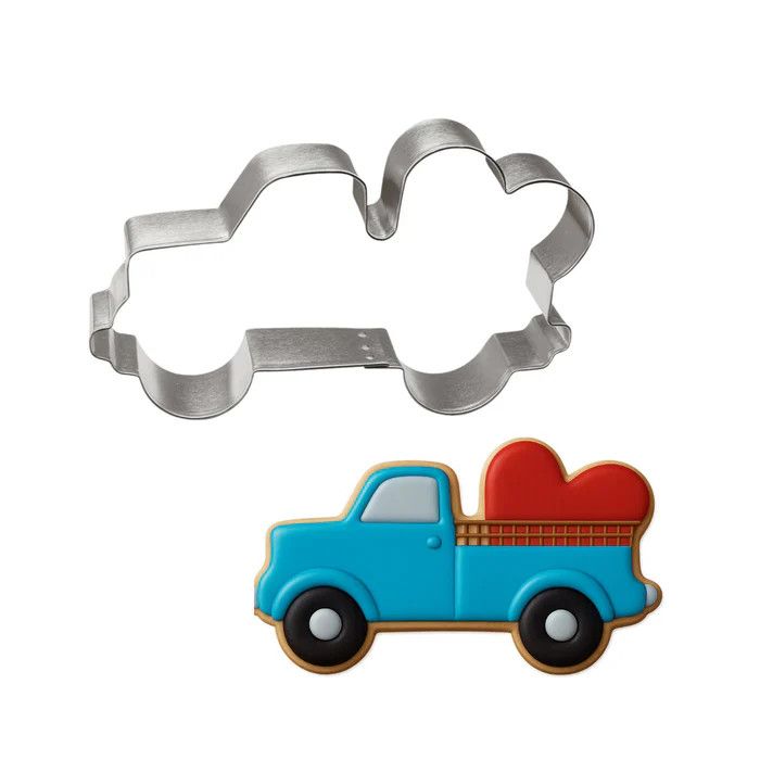Truck with Heart Cookie Cutter (5")