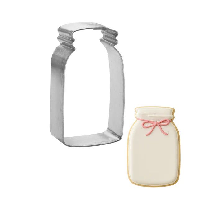 Mason Jar Cookie Cutter (4.5")