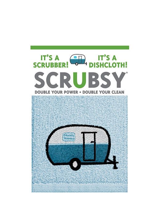 Scrubsy Cloth (Happy Camper)