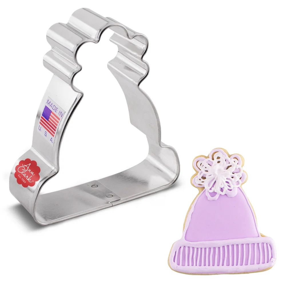 Beanie Hat/Stocking Cap Cookie Cutter (3-3/4")