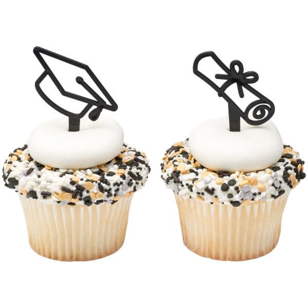 Grad Icons Cupcake Picks (12ct)