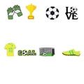 World Cup Soccer Cupcake Picks (Set of 8)