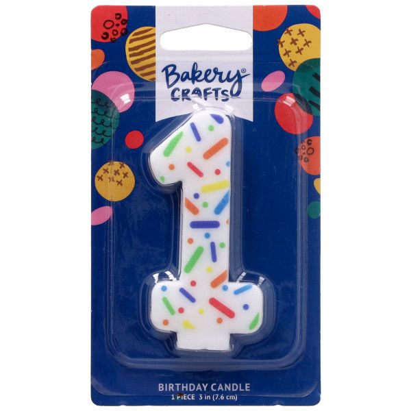 Rainbow Sprinkle Numeral Candles (1)