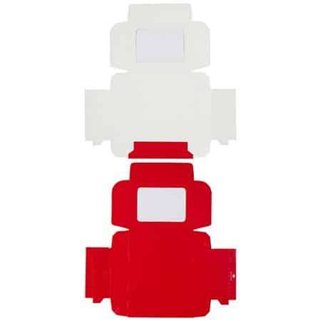 Red  Candy Box w/ Window (1/4#)