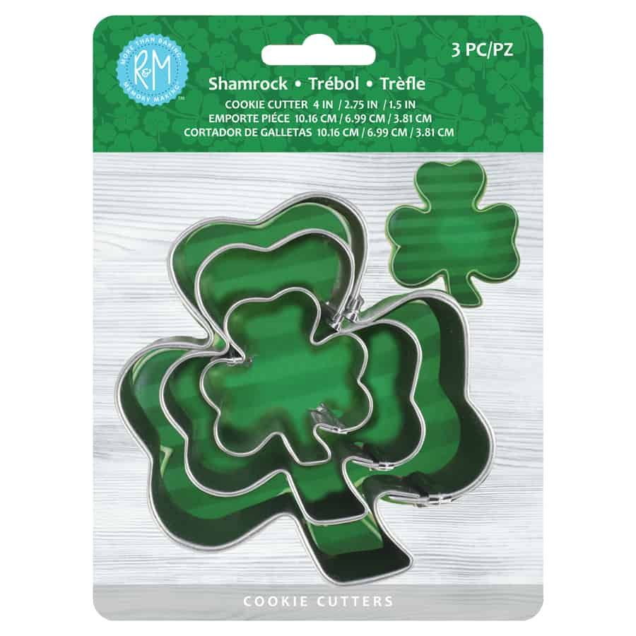 Shamrock Cookie Cutter Set (3pc)
