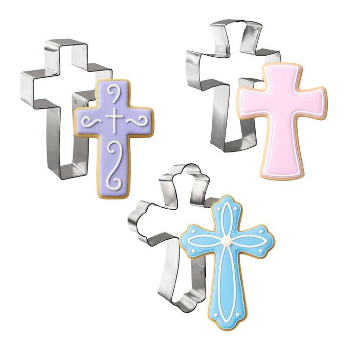 Religious Cross Cookie Cutter Set - 3 piece